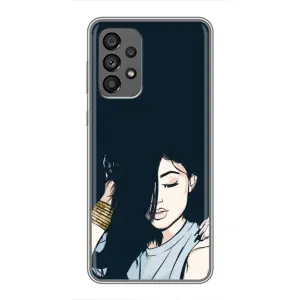 Чохол з друком для Samsung Galaxy A73 (5G) - (Мода) (AlphaPrint) (Гарна дівчина)