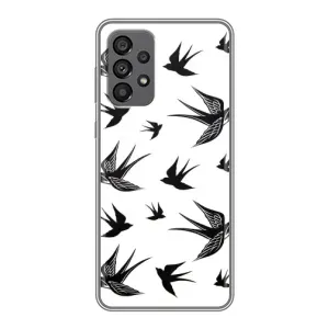 Чохол з пташками на Samsung Galaxy A73 (5G) (VPrint) (Ластівки)