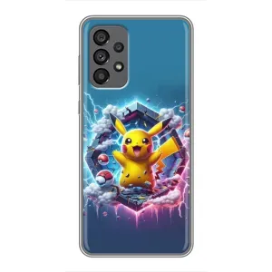 Чохол з Пікачу на Samsung Galaxy A73 (5G) (Лого Пікачу)