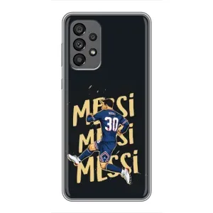 Чехлы для Samsung Galaxy A73 (5G) (Leo чемпион) (AlphaPrint) (Messi ПСЖ)