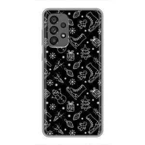 Новогодние, Праздничные Чехлы для Samsung Galaxy A73 (5G) - 2024 год (Новогодний фон)