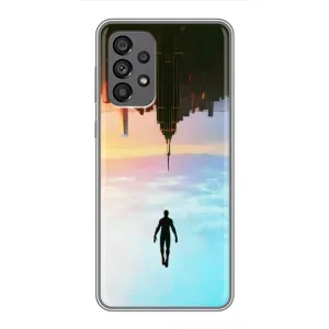 Чехол с человеком пауком для Samsung Galaxy A73 (5G) - (AlphaPrint) (Паук человек)