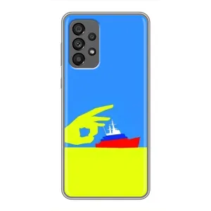 Чехол с принтом (Русский корабль...) для Самсунг Галаксі 73 (5G) (AlphaPrint) (Щелбан кораблю)