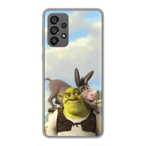 Чехол с мультфильмом Шрек на Samsung Galaxy A73 (5G) (Шрек и Осел)