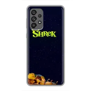 Чехол с мультфильмом Шрек на Samsung Galaxy A73 (5G) (Отдыхающий Шрек)