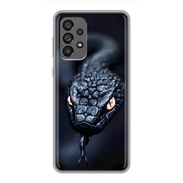 Чохол з принтом «Чорна змія» для Samsung Galaxy A73 (5G)