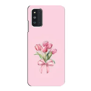 Чехол с розовым рисунком для Samsung Galaxy F52 5G (E526) (Букет цветов)