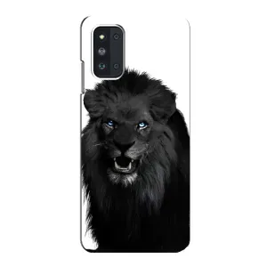 Чохли з картинкою животних Samsung Galaxy F52 5G (E526) (Чорний ЛЕВ)