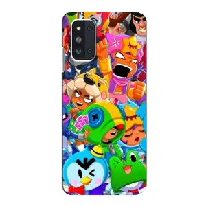 Чехлы Brawl Stars для Samsung Galaxy F52 5G (E526) (AlphaPrint) (Герої Бравл Старс)