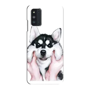 Чохол з Хаскі Samsung Galaxy F52 5G (E526) - (AlphaPrint) (Хаскі улибака)