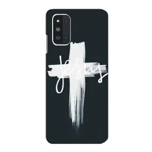 Чехол для Samsung Galaxy F52 5G (E526) (AlphaPrint) - (Христианские) (Иисус)