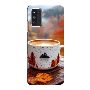 Чехол с уникальным дизайном «Осень с кофе» для Samsung Galaxy F52 5G (E526) (Кофе на природе)