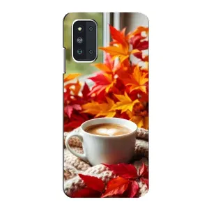 Чохол з унікальним дизайном 'Осінь з кавою' для Samsung Galaxy F52 5G (E526)