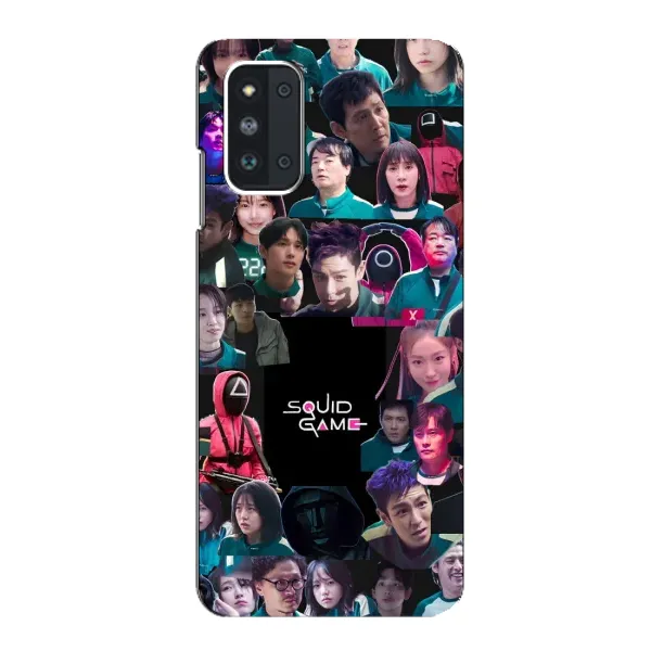 Чохол з принтом «Колаж Гра кальмара» для Samsung Galaxy F52 5G (E526)