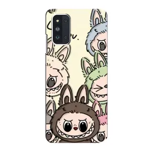 Чехол с Лабубу на Samsung Galaxy F52 5G (E526) (Золотая обезьяна Bored Ape)