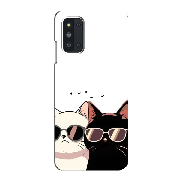 Чехол с принтом «Коты в очках» для Samsung Galaxy F52 5G (E526) Чехол с принтом «Коты в очках» для Samsung Galaxy F52 5G (E526)