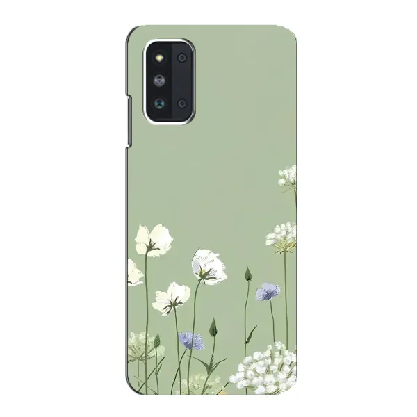 Чохол з принтом «Квіти на зеленому» для Samsung Galaxy F52 5G (E526)