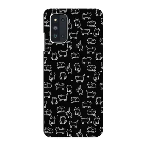 Чохол з принтом для Samsung Galaxy F52 5G (E526) (AlphaPrint) Модні коти (Маленькі котики)
