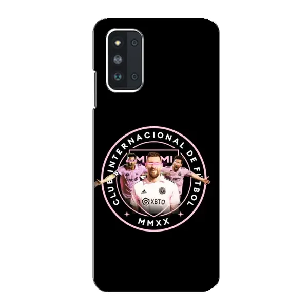 Чехол с принтом «Месси в лого» для Samsung Galaxy F52 5G (E526) Чехол с принтом «Месси в лого» для Samsung Galaxy F52 5G (E526)