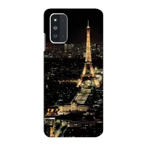 Чохол Ейфелева Вежа Samsung Galaxy F52 5G (E526) - (AlphaPrint) (Нічний Париж)