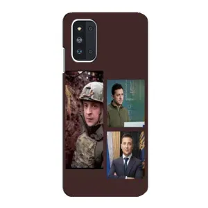 Чохол для Samsung Galaxy F52 5G (E526) (AlphaPrint - с принтом Зеленського) (Президент)
