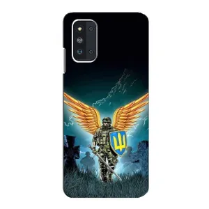 Чехлы с картинкой ЗСУ для Samsung Galaxy F52 5G (E526) (AlphaPrint) (Солдат ЗСУ)