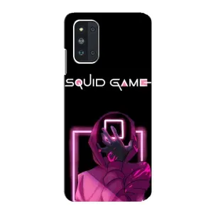 Чохол Гра в кальмара для Samsung Galaxy F52 5G (E526) (Неоновий охоронець гри)