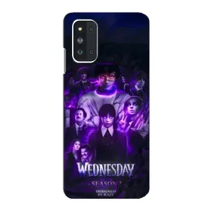Чохол з дизайном Венздей 2 на Samsung Galaxy F52 5G (E526) (Фіолетова магія Венздей)
