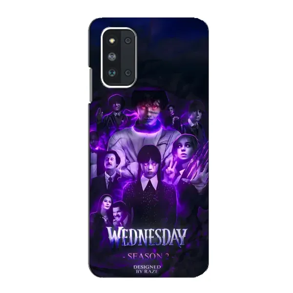 Чехол с принтом «Фиолетовая магия Уэнздей» для Samsung Galaxy F52 5G (E526) Чехол с принтом «Фиолетовая магия Уэнздей» для Samsung Galaxy F52 5G (E526)