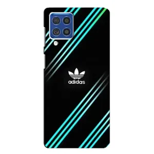 Чохли Адидас для Samsung Galaxy F62 (AlphaPrint) (Адідас з полосами)