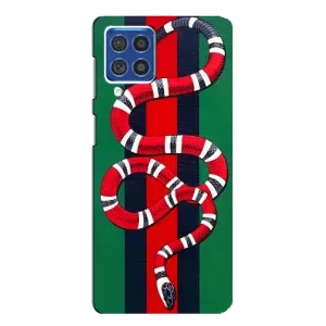 Чехлы ГУЧЧИ для Самсунг Ф62 (AlphaPrint) (Gucci змия)