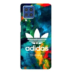 Чохли Адидас для Samsung Galaxy F62 (AlphaPrint) (Яскравий Адідас)