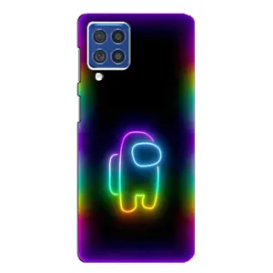 Чехол Амонг Ас для Samsung Galaxy F62 (AlphaPrint) (Яркий скин)