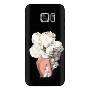 Чехлы (ART) Цветы на Samsung Galaxy S7 Еdge / G935 (VPrint) (Белые цветы)