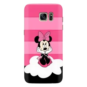 Эксклюзивный чехол для Samsung Galaxy S7 Еdge / G935 (AlphaPrint - Мультяшные) (Девочка Maus)