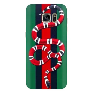 Чехлы ГУЧЧИ для Самсунг С7 Едж, Г935 (AlphaPrint) (Gucci змия)