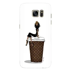 Чехлы Луи Витон для Samsung Galaxy S7 Еdge / G935 (AlphaPrint - LOUIS VUITTON) (кофе LOUIS VUITTON)