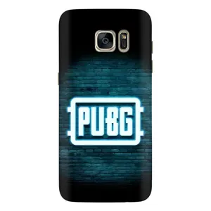 Чехол PUBG для Самсунг С7 Едж, Г935 (AlphaPrint) (Лого PUBG)