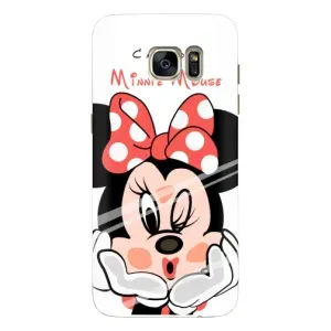Эксклюзивный чехол для Samsung Galaxy S7 Еdge / G935 (AlphaPrint - Мультяшные) (Маус Минни)