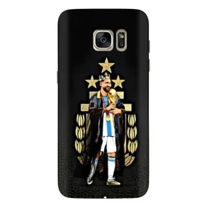 Чехлы для Samsung Galaxy S7 Еdge / G935 (Leo чемпион) (AlphaPrint) (Месси Король)
