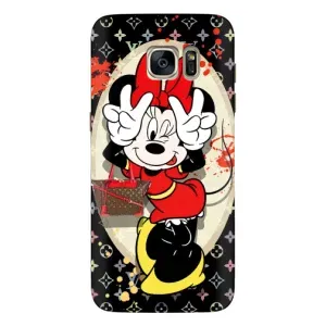Чехол Disney Mouse Samsung Galaxy S7 Еdge / G935 (PREMIUMPrint) (Минни peace)