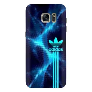 Чохли Адидас для Samsung Galaxy S7 Еdge / G935 (AlphaPrint) (Синій Адідас)
