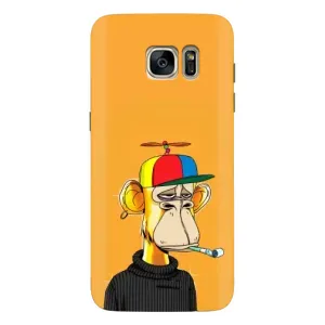 Чехлы с Обезьянами NFT для Samsung Galaxy S7 Еdge / G935 (AlphaPrint) (Скучающая Обезьяна NFT)