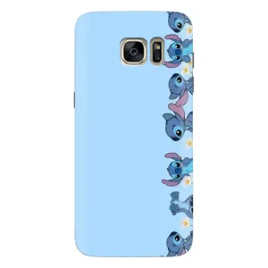 Чехол с принтом Стич на Samsung Galaxy S7 Edge (G935) (Стич фон)