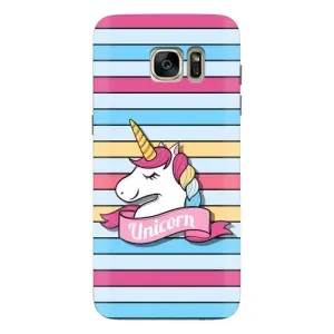 Чехол для Самсунг С7 Едж, Г935 - (Единорожки - Новинки) (AlphaPrint) (Unicorn)