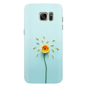 Чехлы с Цветами для Samsung Galaxy S7 Еdge / G935 (VPrint) (Желтый цветок)
