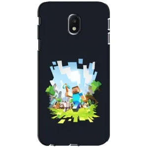 Чехол Майнкрафт на Samsung Galaxy J3 2017 (J330FN европейская версия) (AlphaPrint) Minecraft (персонажи Minecraft)