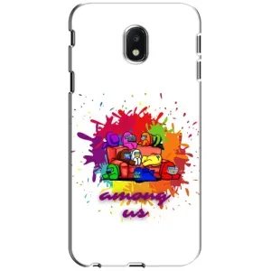 Чохли Амонг Ас для Samsung Galaxy J3 2017 (J330FN европейская версия) (AlphaPrint) (Яскравий АмонгАс)