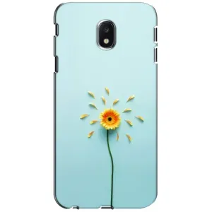 Чехлы с Цветами для Samsung Galaxy J3 2017 (J330FN европейская версия) (VPrint) (Желтый цветок)