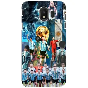 Чехлы Месси для Samsung Galaxy J4 2018, SM-J400F (AlphaPrint) (Аргентина Месси)